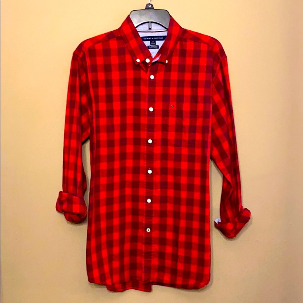 Tommy Hilfiger Classic Fit Button Down - Red Check
